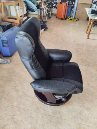 Sillón Relax Negro polipiel