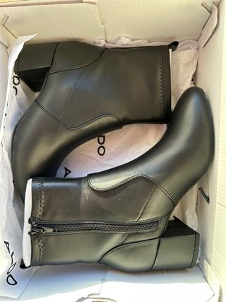 Oportunidad!! Botín Aldo Talla 35 Negras Tacón