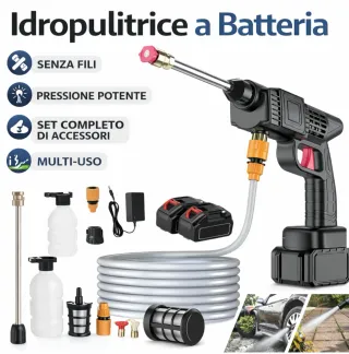 Idropulitrice a 2 Batterie 48V Alta Pressione