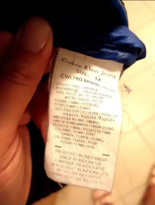 Plumas Calvin Klein Jeans azul marino para mujer