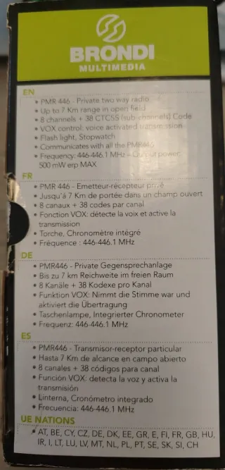 Coppia Walkie Talkie Brondi FX-10