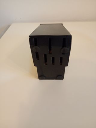 Ceppo portacoltelli nero e argento