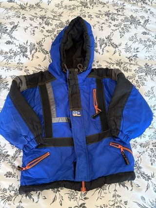 Conjunto Ropa Nieve Infantil Azul y Negro 3-4 años