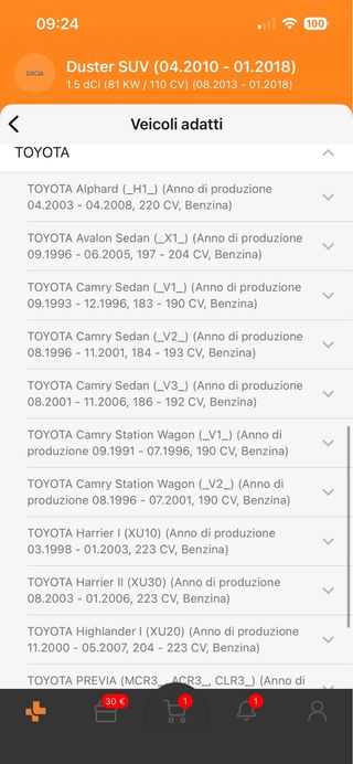 Guarnizione copritestata JN936 Renault Toyota