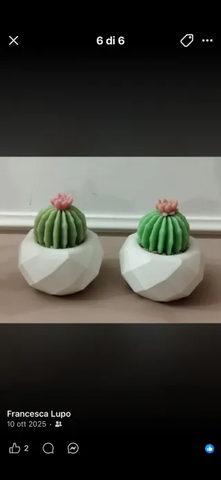 Creazioni in gesso ceramico e cera di soia