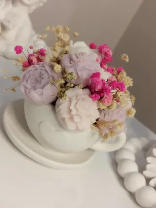 Creazioni in gesso ceramico e cera di soia