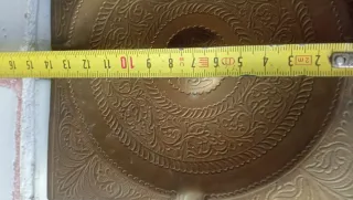 Cenicero Vintage Latón Grabado