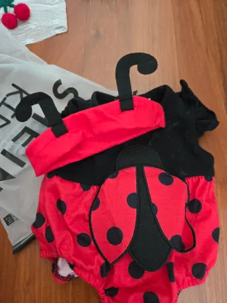 Disfraz mariquita bebé 1 mes