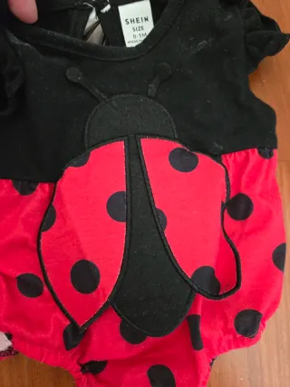 Disfraz mariquita bebé 1 mes