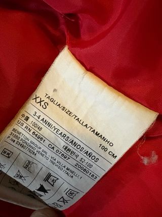 Chaleco United Colors of Benetton Rojo