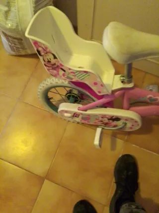 Bicicleta infantil Minnie Mouse rosa