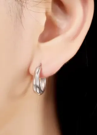 Pendientes aro de plata