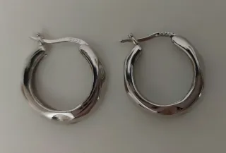 Pendientes aro de plata