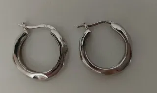 Pendientes aro de plata