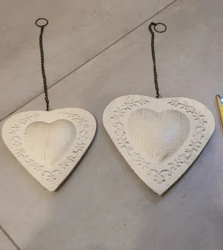 2 Cuori Decorativi Appesi