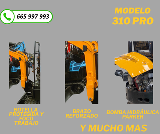 Mini excavadora 1000 kg