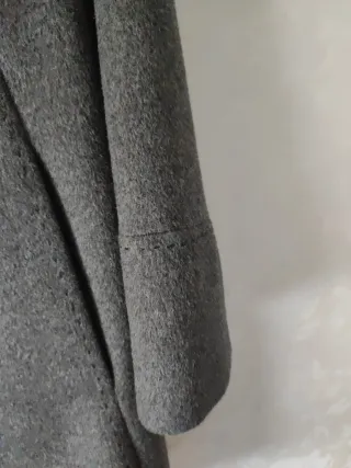 Abrigo de lana y angora ANTEA gris