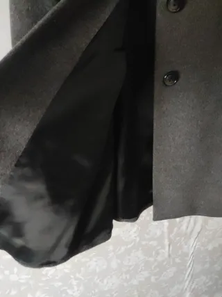 Abrigo de lana y angora ANTEA gris