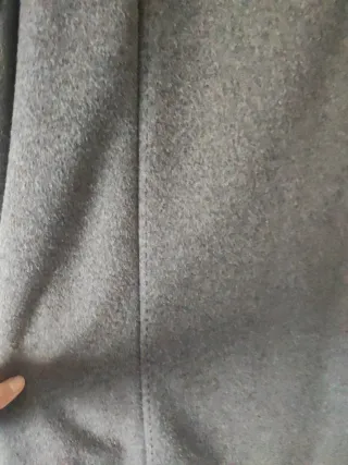 Abrigo de lana y angora ANTEA gris