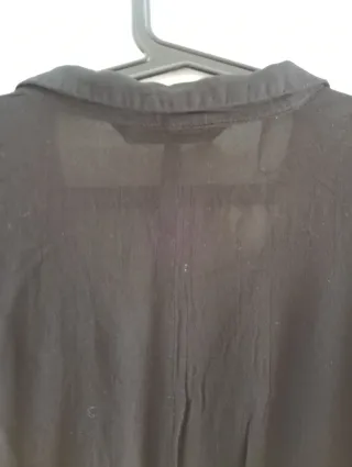 Blusa Zara Negra Cruzada.