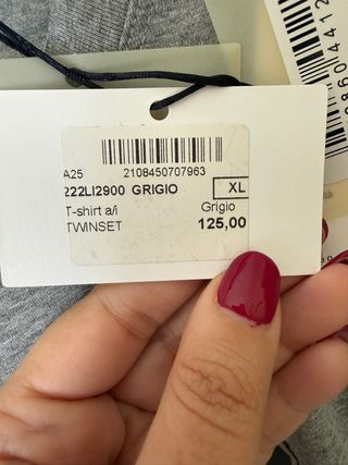 T-shirt Twinset bulldog con strass tg. XL