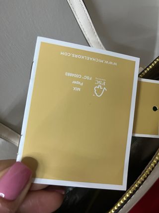 Borsa Michael Kors bianca e oro
