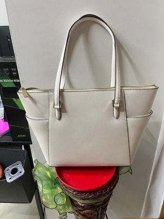 Borsa Michael Kors bianca e oro