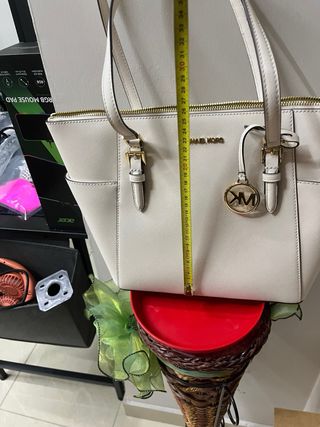 Borsa Michael Kors bianca e oro