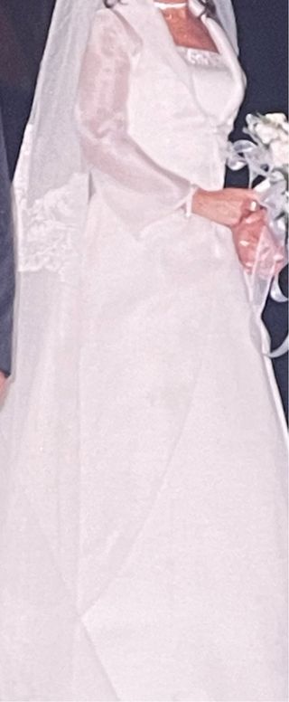 Vestido de Novia Blanco Roto con Casaca