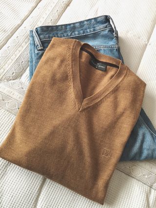 Jersey lana merina Roberto Verino marrón