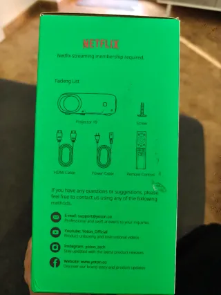 Proyector YOTON Cine + Pantalla Nuevo