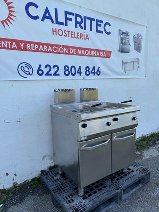 Freidora ATA doble a gas