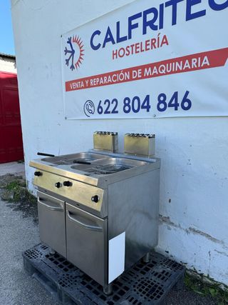 Freidora ATA doble a gas