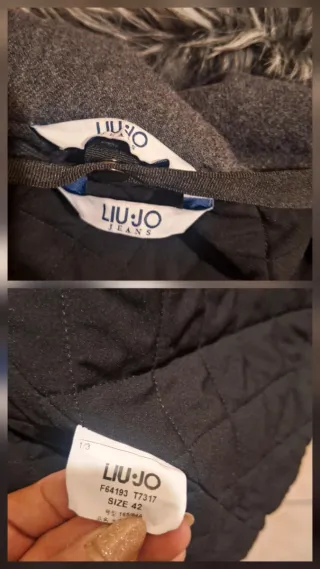 Liu Jo Cappotto Donna Grigio con Pelliccia