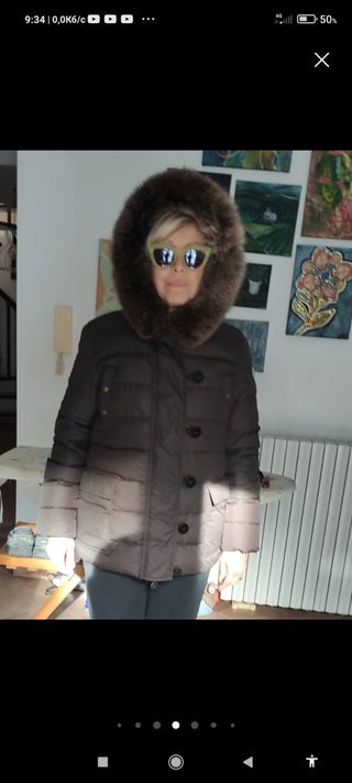 Piumino Moncler marrone Taglia L