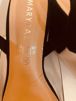 Zapatos tacón Marypaz negros talla 38