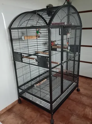 Jaula Loros Grand Castle Negra