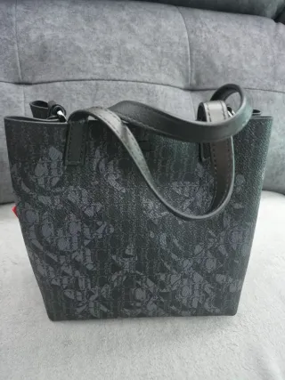 Bolso Carolina Herrera Negro y Gris