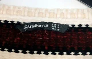 Jersey Stradivarius Chenilla Rayas Corto