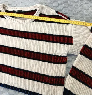 Jersey Stradivarius Chenilla Rayas Corto