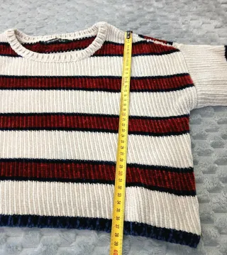 Jersey Stradivarius Chenilla Rayas Corto