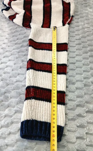 Jersey Stradivarius Chenilla Rayas Corto