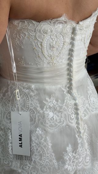 Vestido de Novia Alma Novia Modelo Panal Talla 42