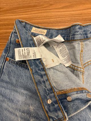 Tejanos cortos Levi's azules