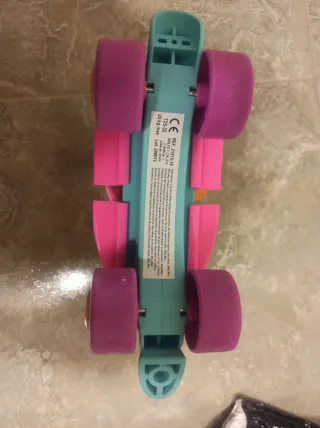 Patines infantiles rosas y turquesa