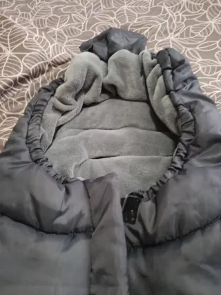 Saco invierno carrito bebé gris