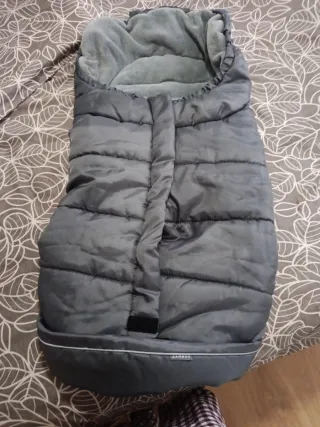 Saco invierno carrito bebé gris