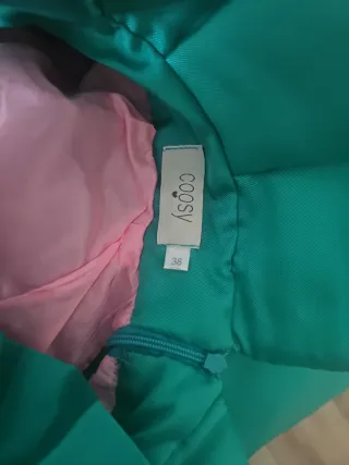 Falda verde de fiesta talla única