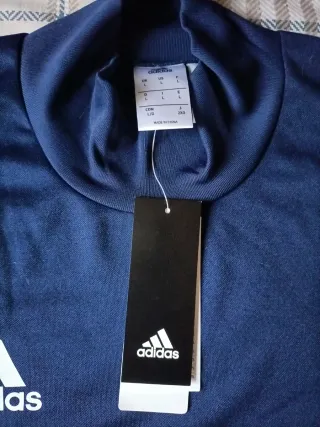 Camiseta Adidas Manga Larga Azul