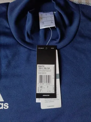 Camiseta Adidas Manga Larga Azul